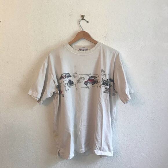 Vintage L Boga Classics men t-shirt stain retro car - Picture 1 of 14